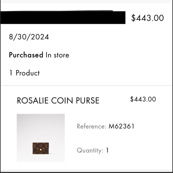 Louis Vuitton Rosalie coin purse 2024 - Picture 2 of 7